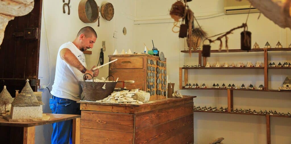 Artisan in Alberobello, Italy