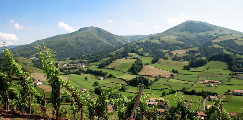 Countryside of Arce, Basque Pyrenees, Spain and France