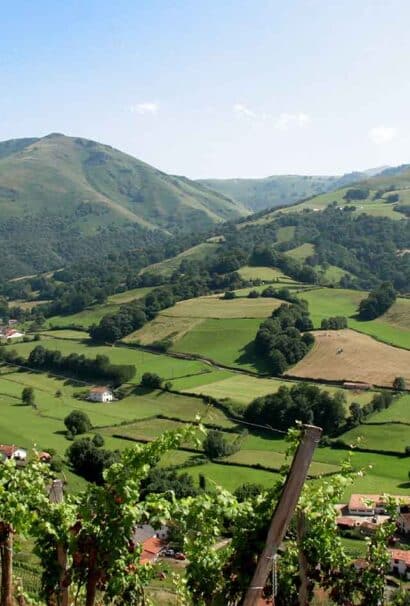 Countryside of Arce, Basque Pyrenees, Spain and France