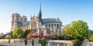 Notre Dame in the spring, Paris, France