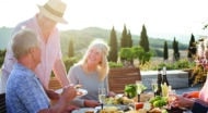 Italian people enjoying Aperol Spritz in Italy