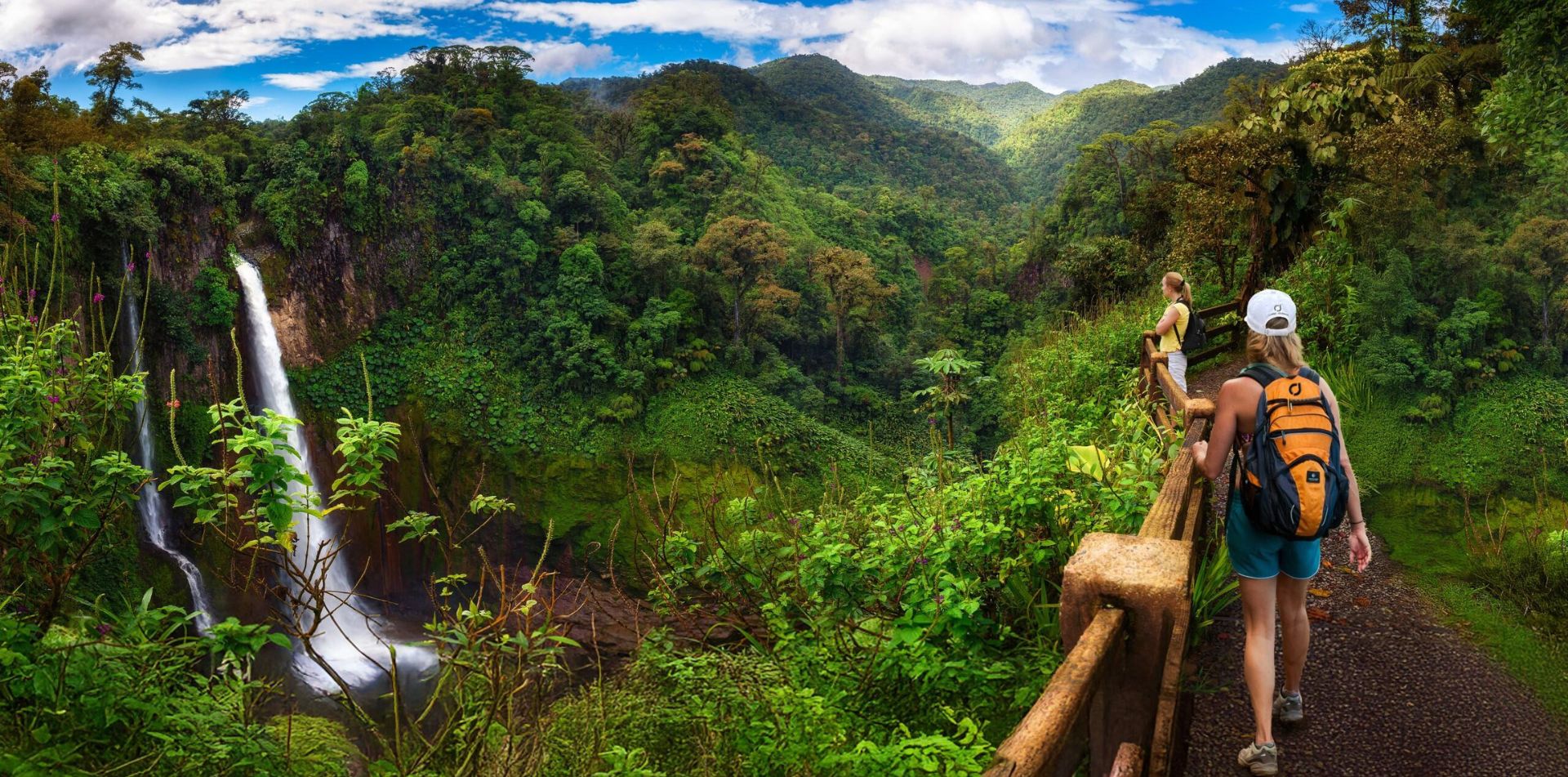 Marvel at stunning waterfalls as you immerse yourself in nature, on foot at eye level