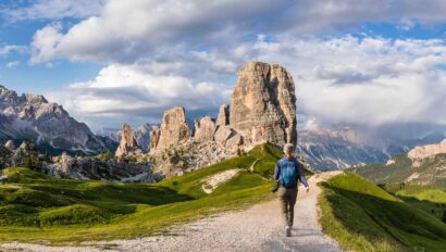 Italy, Veneto, Belluno district, Alps, Dolomites, Tofana, Cadore, Cortina d'Ampezzo, Tofana di Rozes, Cinque Torri, Croda da Lago & Lastoi de Formin, Cortina d'Ampezzo