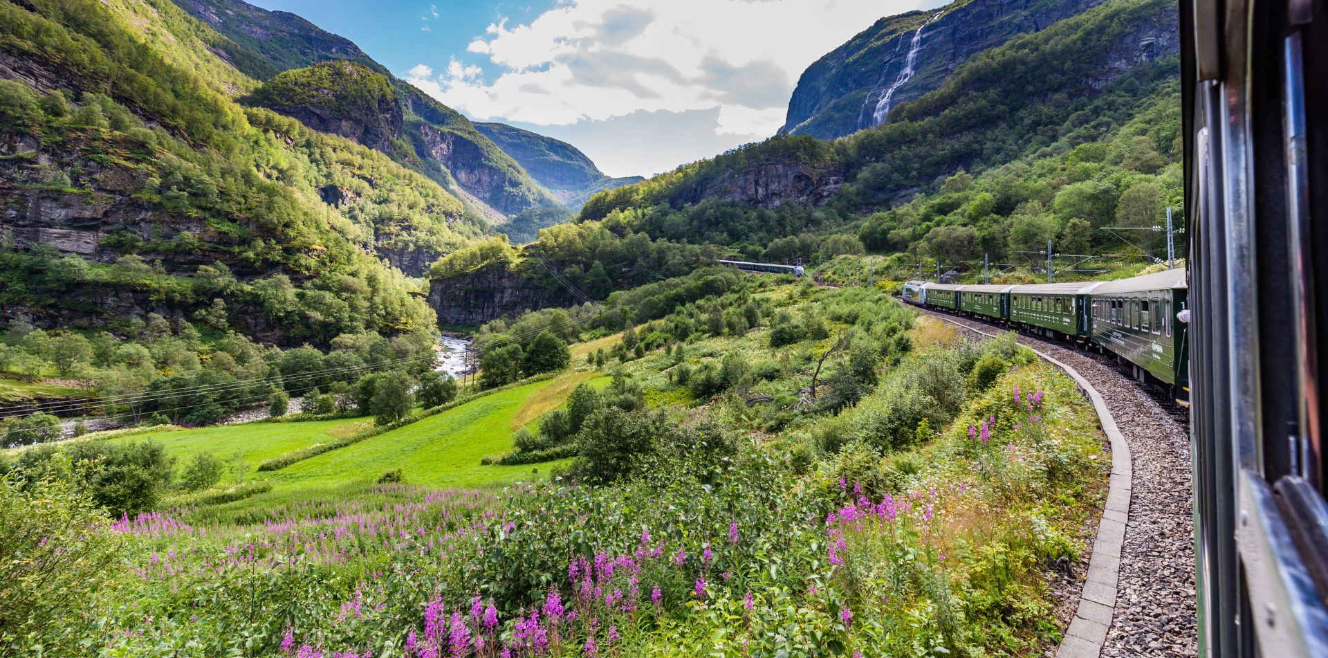 Embark on the famous Flåm Railway is one of the most spectacular train rides in the world 